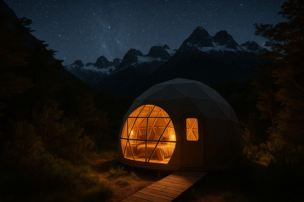 Thumbnail: Patagonia Camp, a luxury glamping yurt