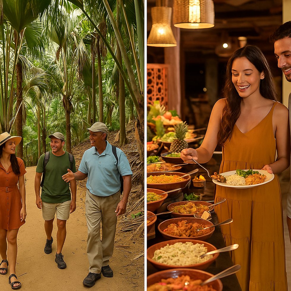 Thumbnail: Guided walk in Vallée de Mai, a UNESCO palm forest