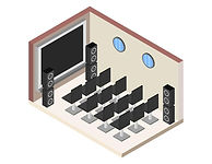Configuration cinéma espace évènementiel EDM