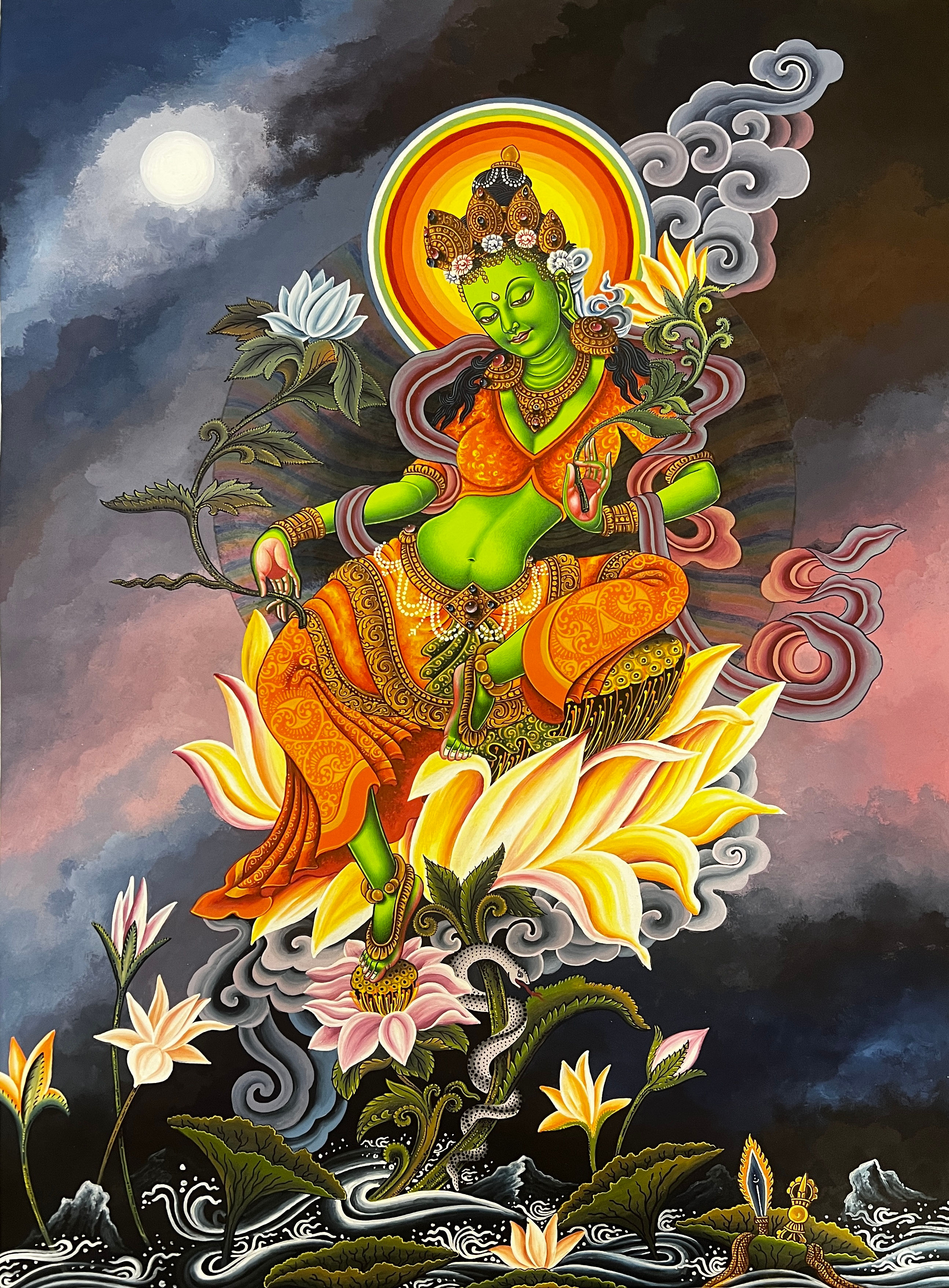 Newari Green Tara