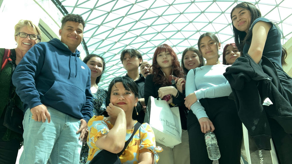 Under the beautiful roof of the British Museum