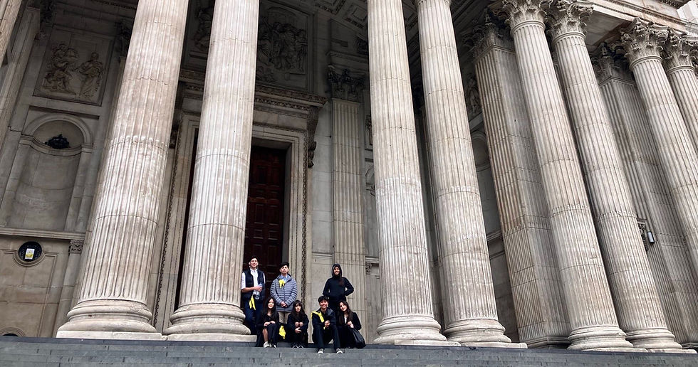Outside of St. Paul's Cathedral