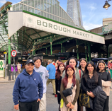 Students outside of Borough Market in London