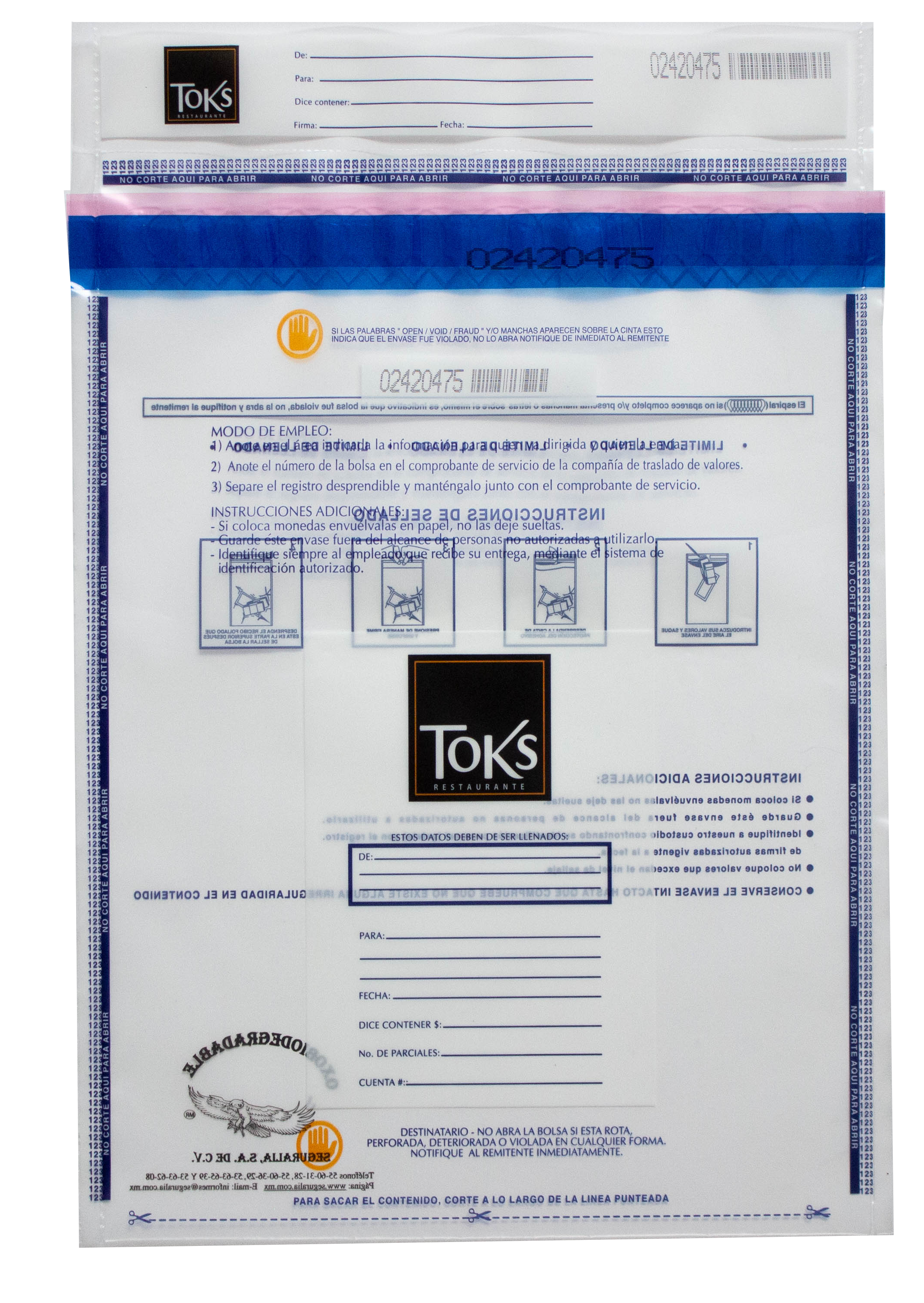 Bolsa Restaurantes Toks