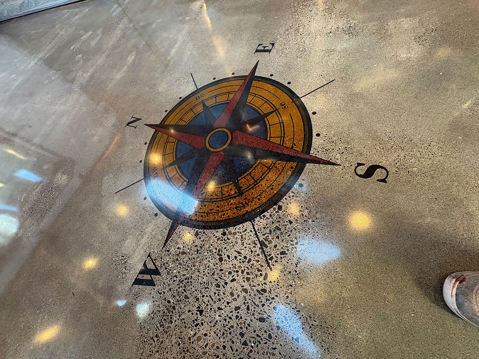 Bringing Color to Polished Concrete: Using Acetone Dyes