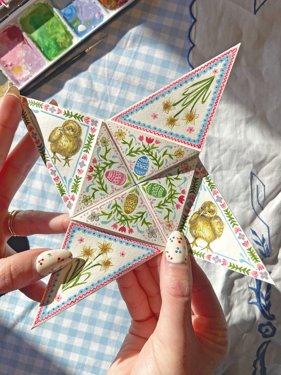 Thumbnail: PHYSICAL  Easter Victorian Puzzle Purse - Physical Product