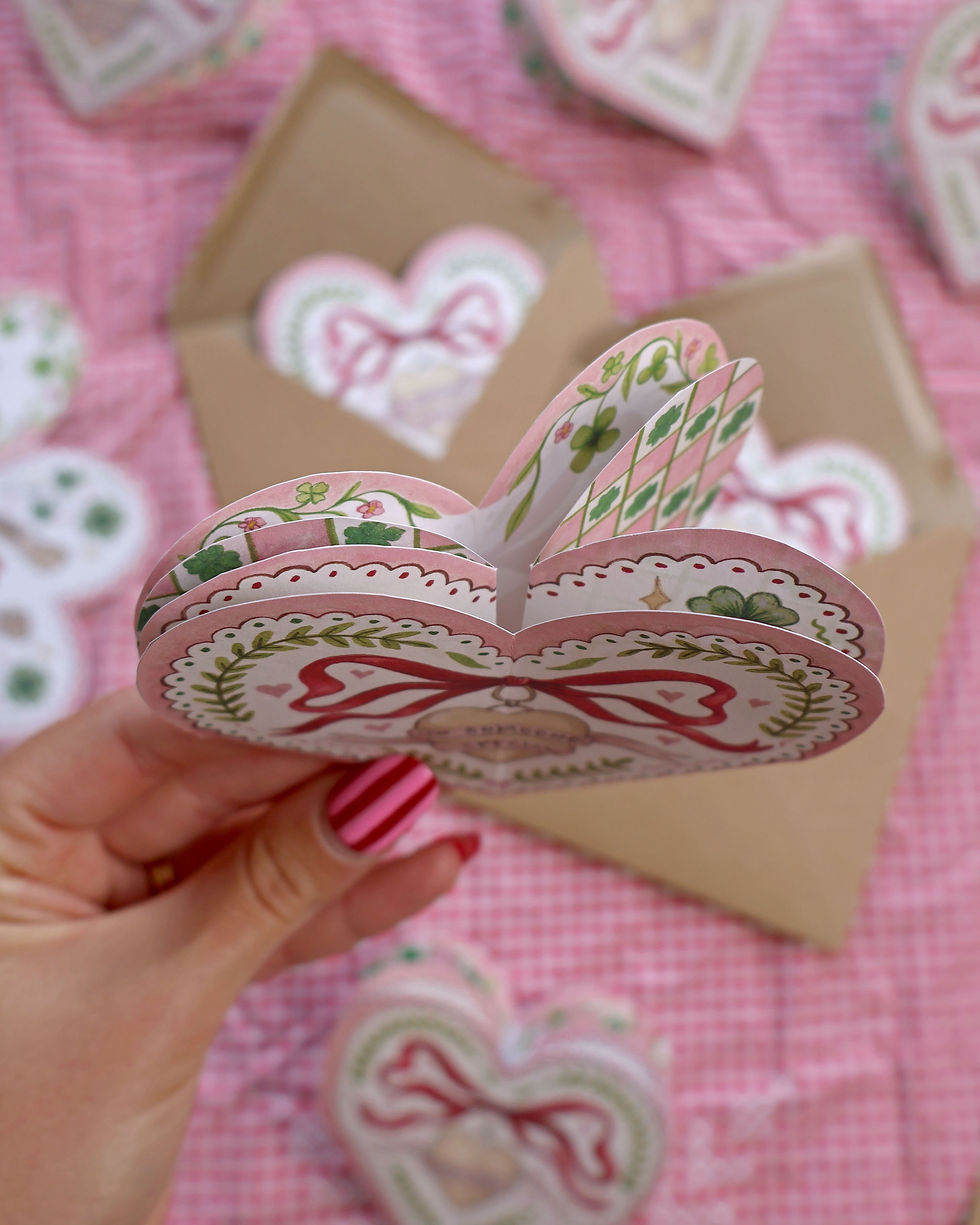 Thumbnail: PHYSICAL Victorian Heart Card - Physical Product