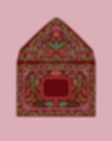 DIGITAL Winter Foliage Envelope - Printable Template