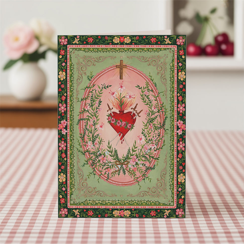 Thumbnail: Sacred Heart A5 Greetings Card