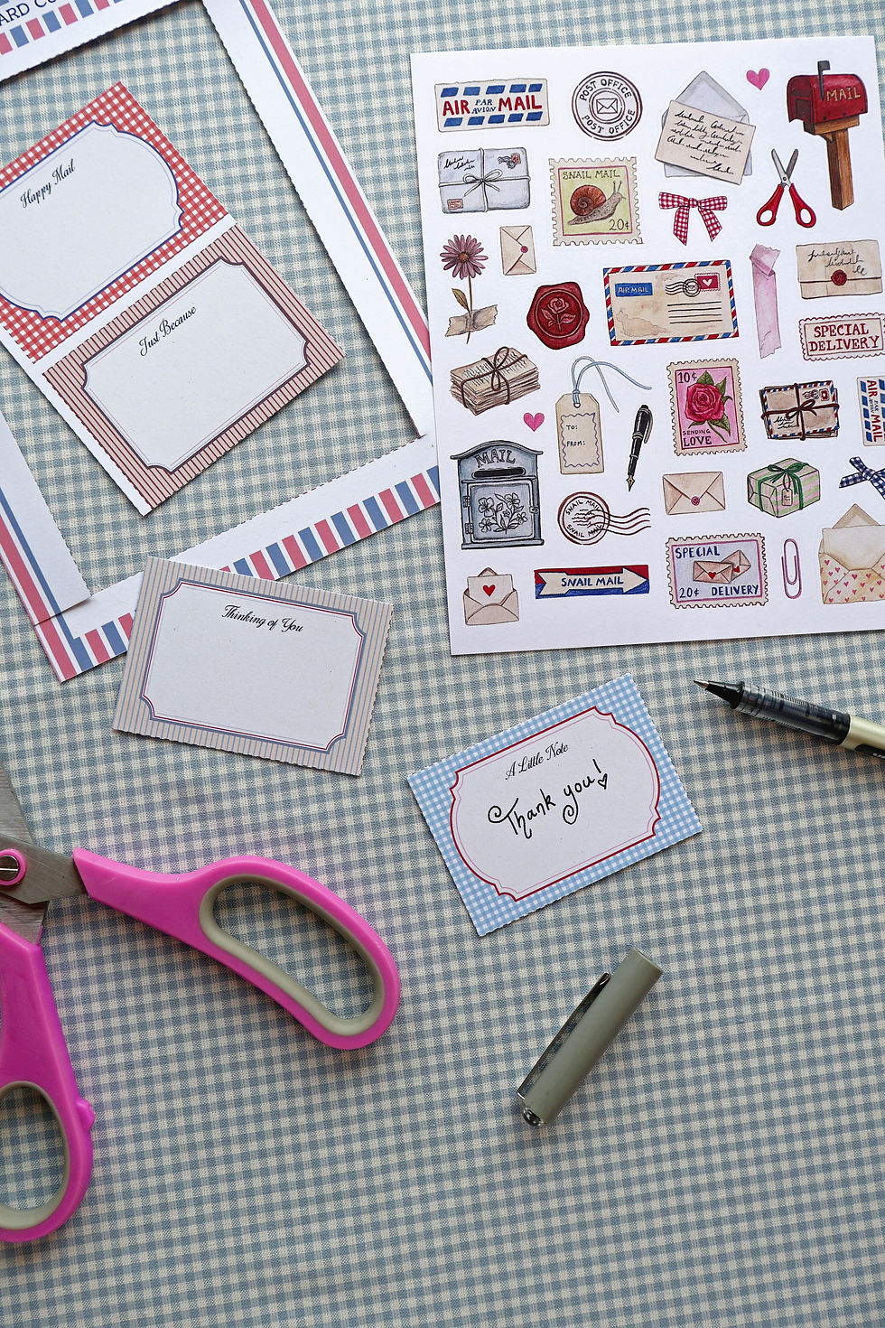 Thumbnail: Snail Mail Journal Stickers 6" X 7.5"