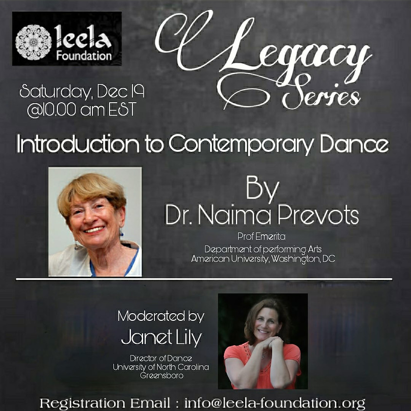The Legacy Series: An Introduction to Contemporary Dance