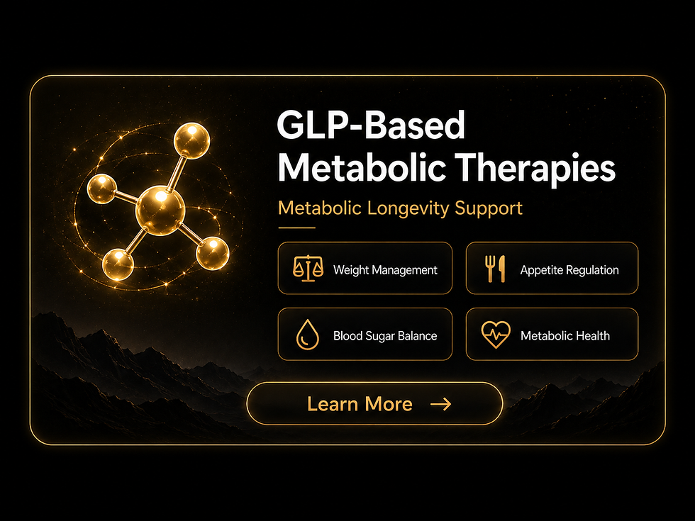 GLP-Based Metabolic Therapies for longevity support.
