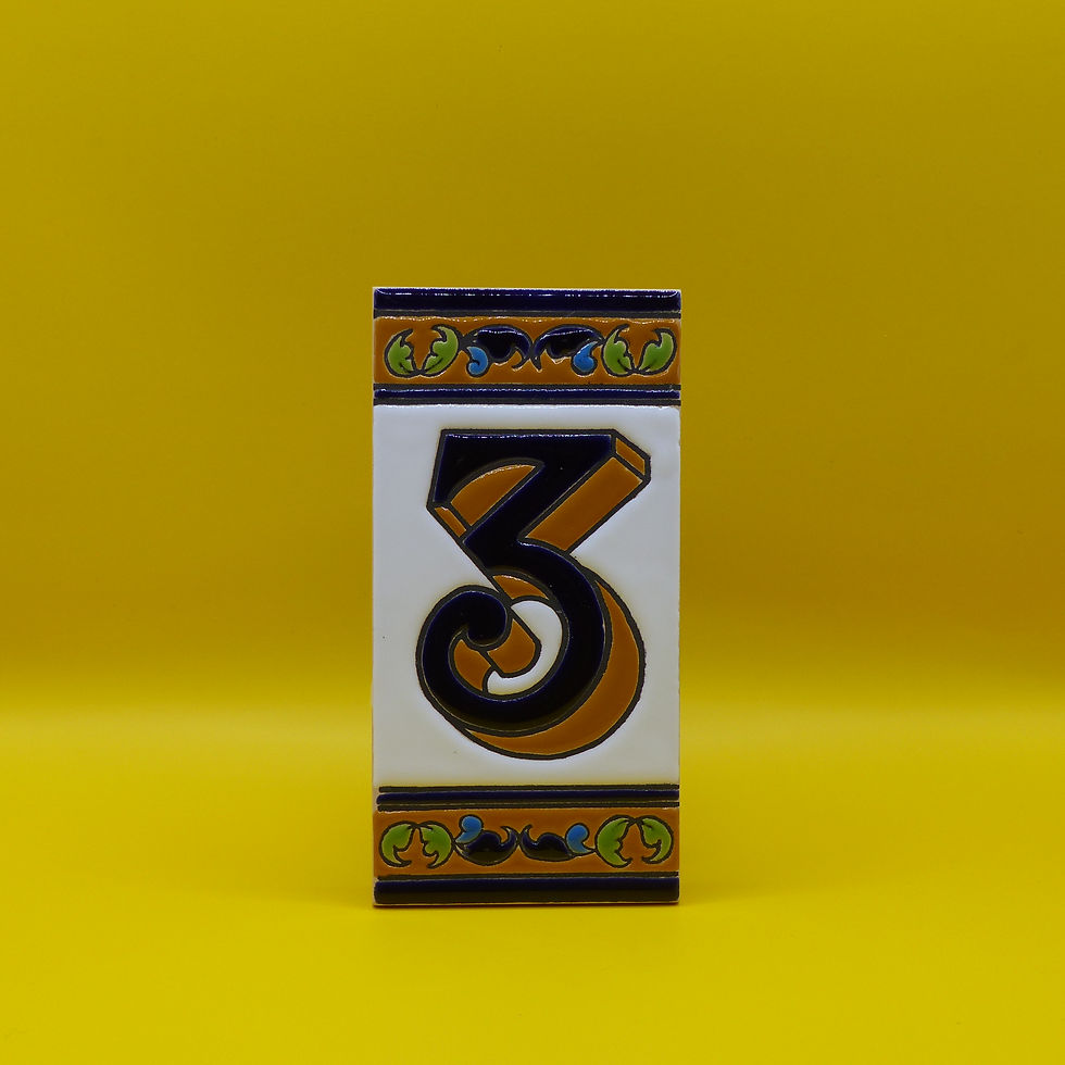 Thumbnail: Spaans huisnummertegel | Andalucia