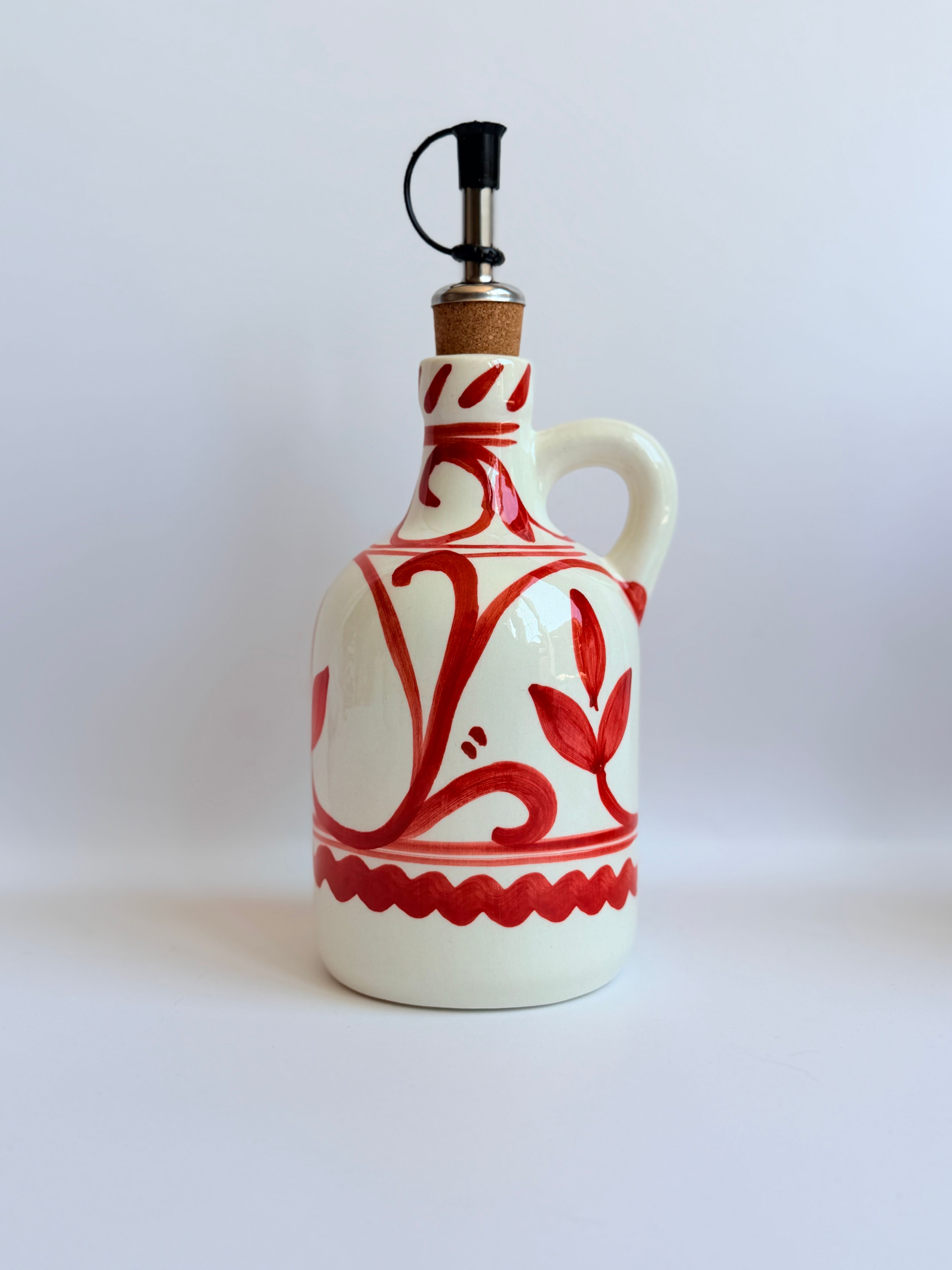 Olijfolie-/Azijnflesje | Retro Rojo