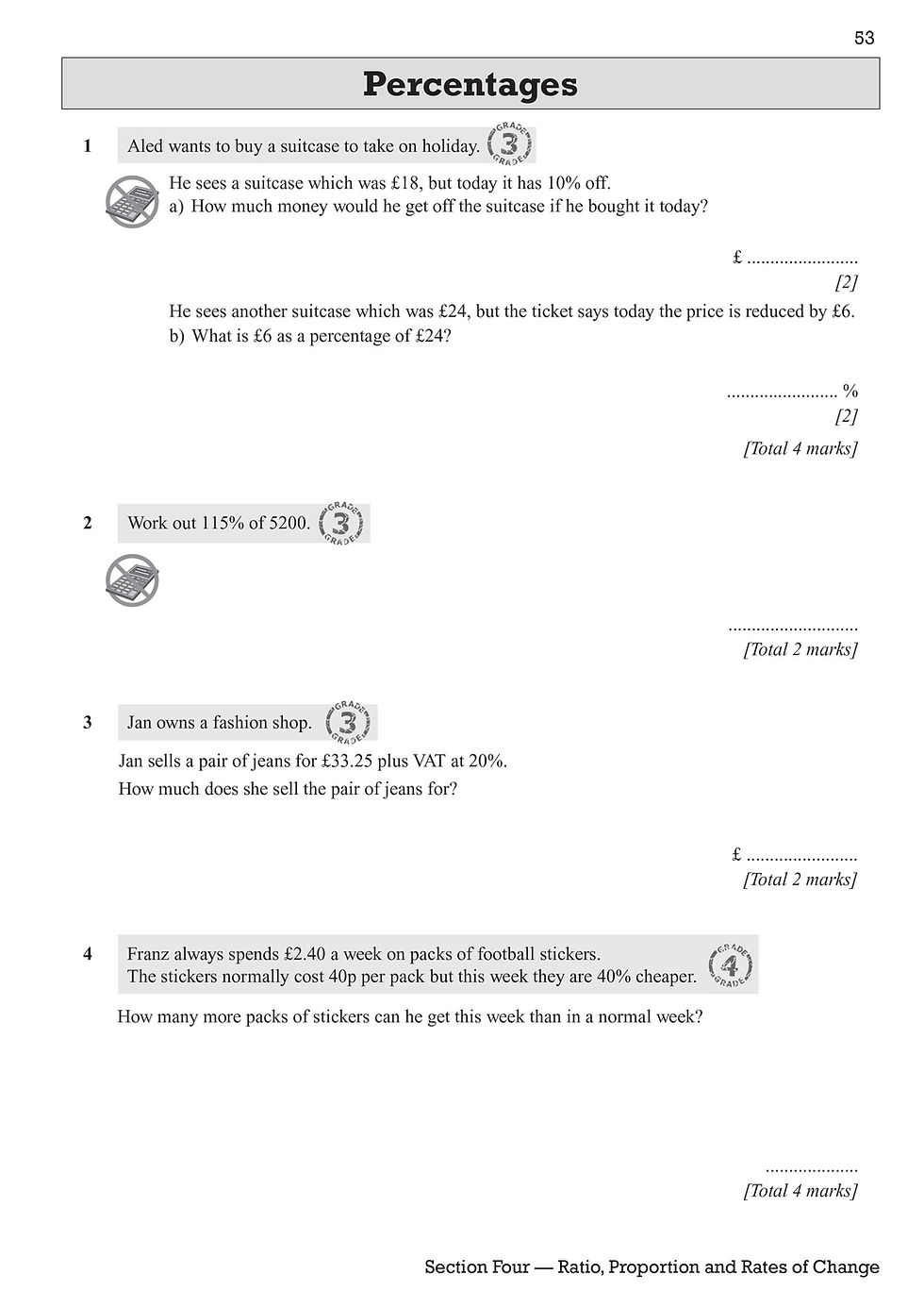 Thumbnail: GCSE Maths AQA Exam Practice Workbook: Foundation - includes Video Solutions and