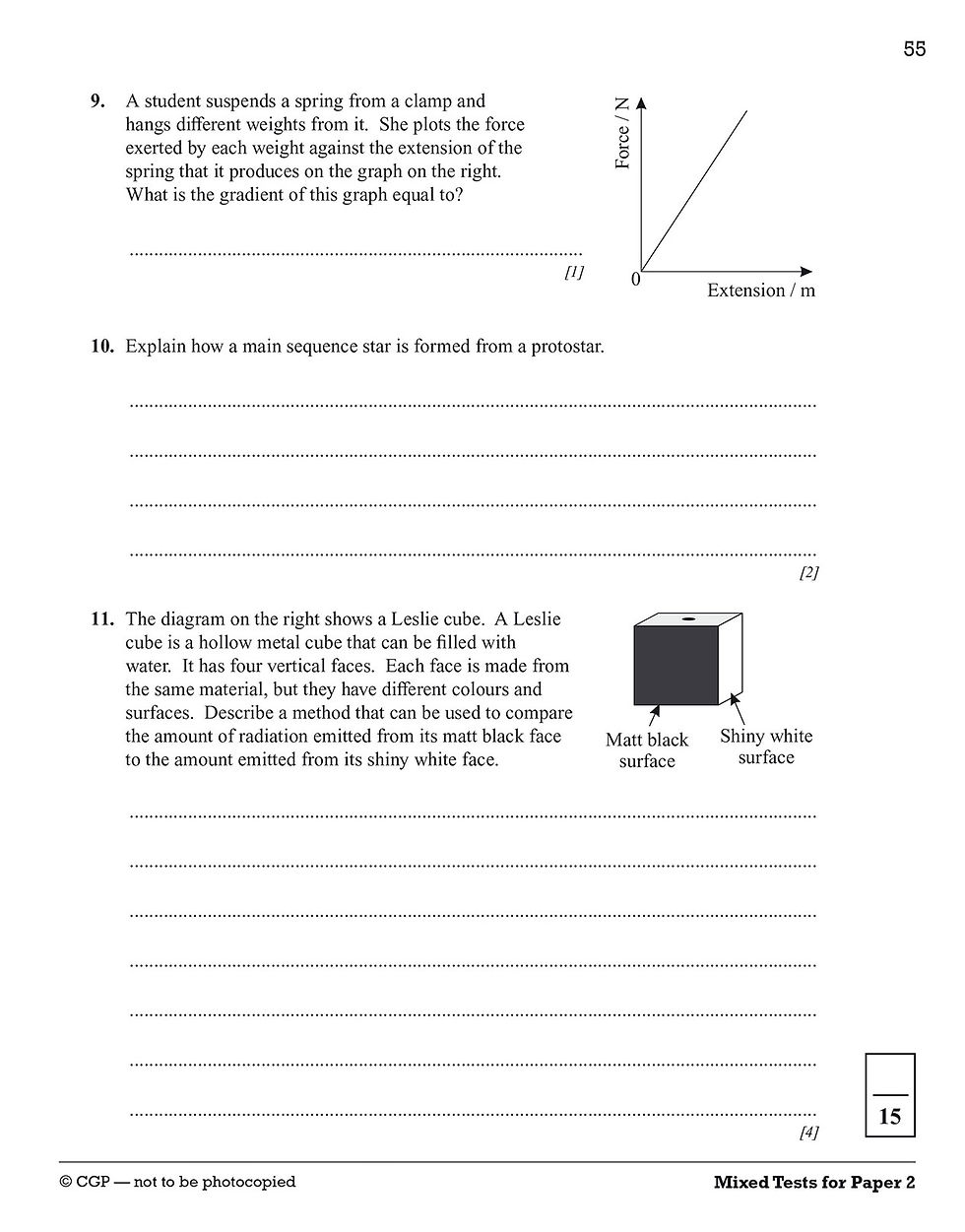 Thumbnail: GCSE Physics: AQA 10-Minute Tests (includes answers)