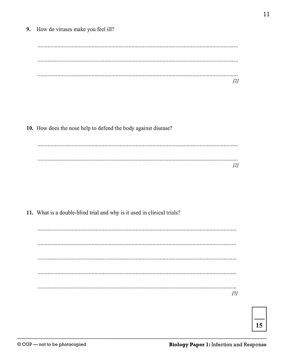 Thumbnail: GCSE Combined Science: AQA 10-Minute Tests - Higher (includes answers)