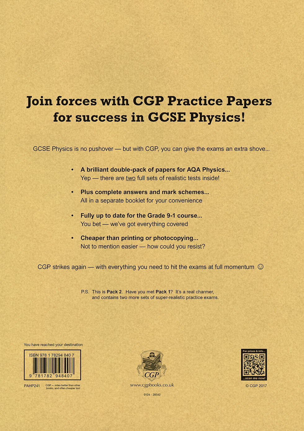 Thumbnail: GCSE Physics AQA Practice Papers: Higher Pack 2