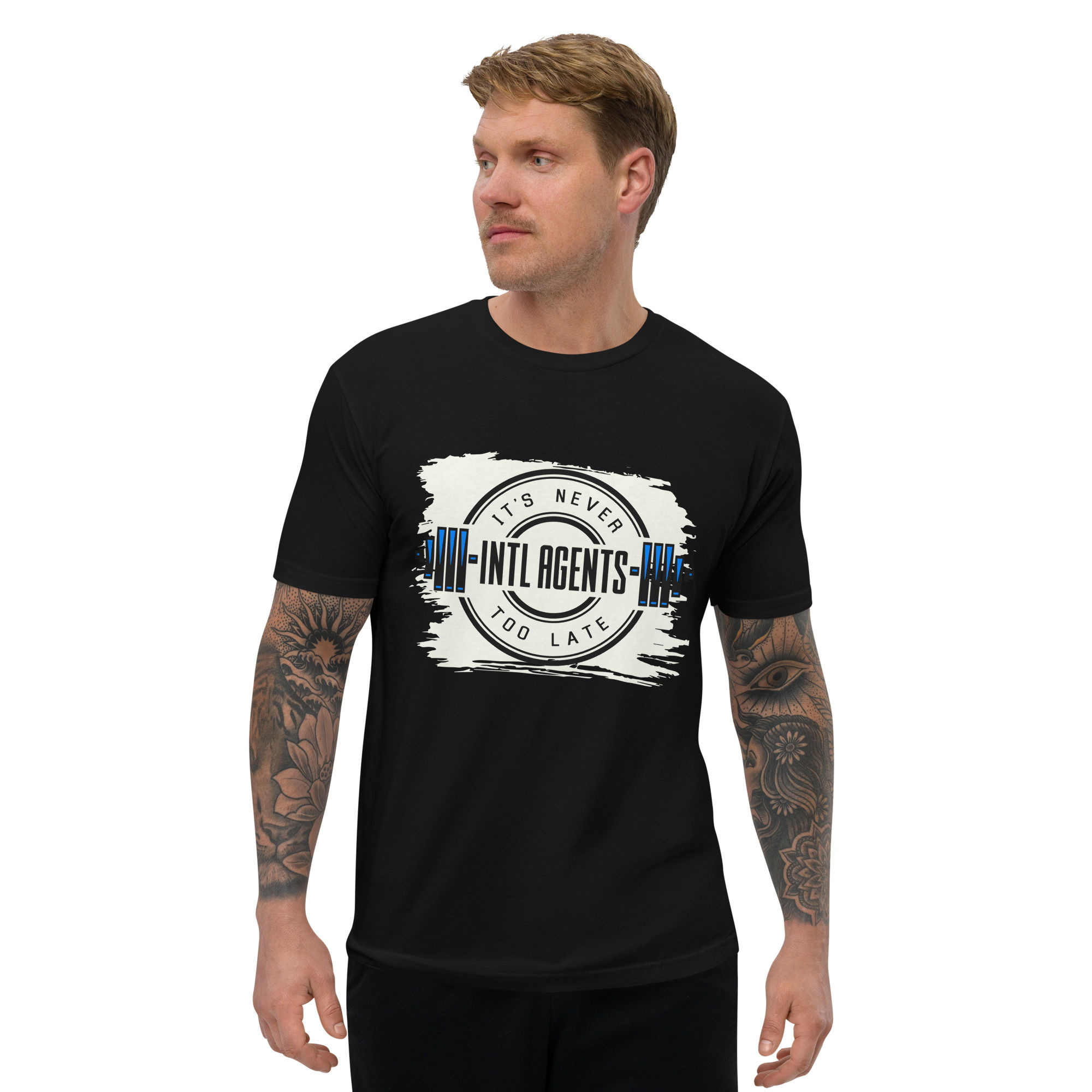 Mens Fitted Intlagents Logo T-shirt