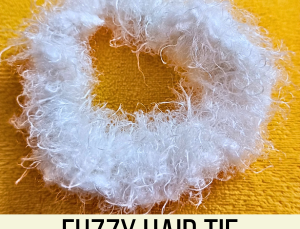 How to Crochet a Fuzzy Hair Tie (Easy Amigurumi Scrunchie Pattern)
