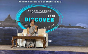 Ms. Bharathy Bhaskar's Speech - Toastmasters District Conference 2023