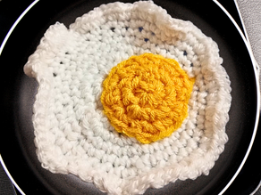 Easy & Cute Crochet Fried Egg Pattern