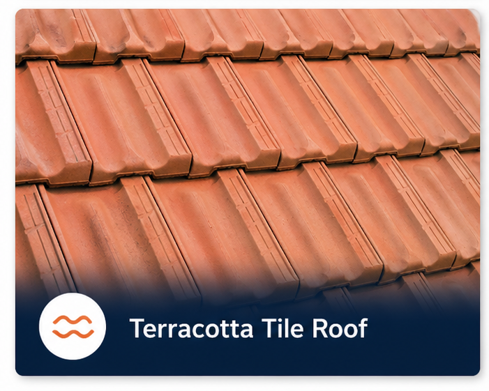 Terracotta tile roof