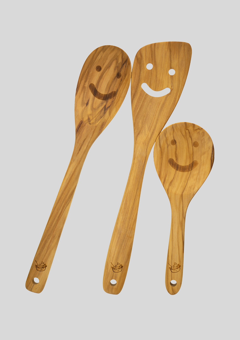 Thumbnail: Wooden Spoon, Spatula and Rice Spoon leaning on each other