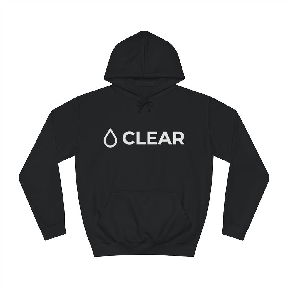 Thumbnail: CLEAR Flower - Unisex College Hoodie