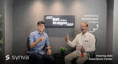 Happy Hearing Aid user of Synva Hearing Aids Experience Center