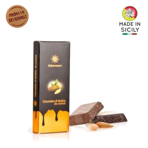 Cioccolato di Modica IGP mandorla 100 gr Sicilia Tentazioni