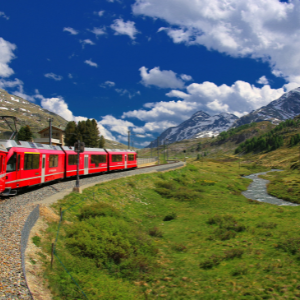 mit der Bahn durch die Schweiz