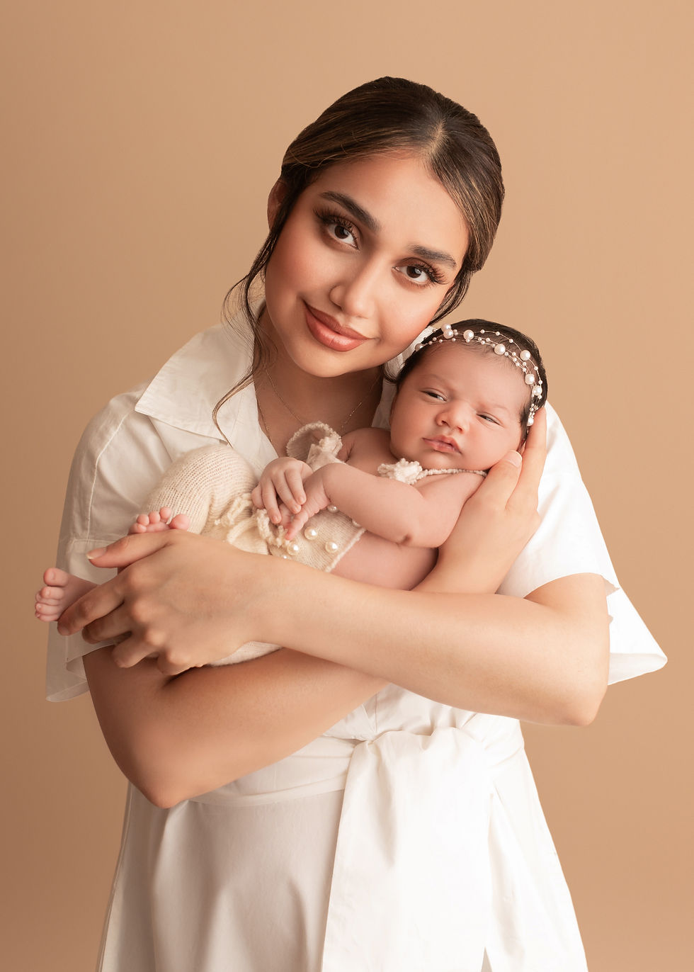 smiling newborn