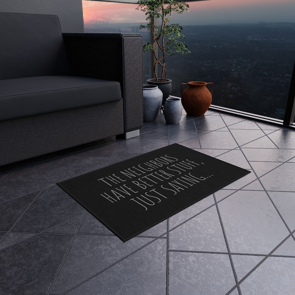 Thumbnail: "The Neighbors Have Better Stuff" Fun Outdoor Rug