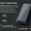 Thumbnail: Wiresage Power Bank - 4000 mAh - Black, Works With Any USB-A Charging Cable