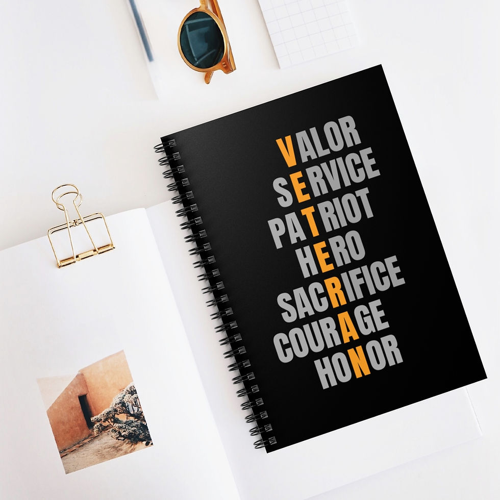 Thumbnail: Veteran Spiral Notebook - Ruled Line