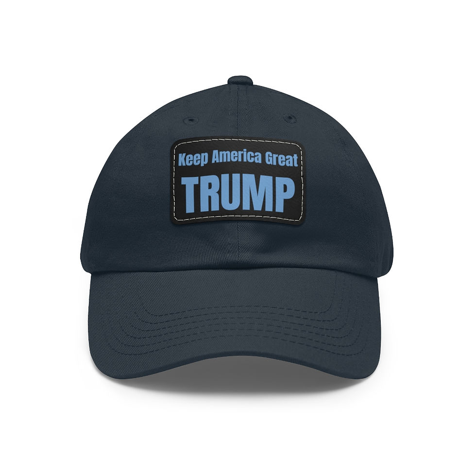Thumbnail: Trump, Keep America Great Hat with Leather Patch