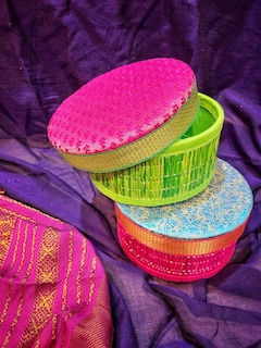 Thumbnail: Mid Sized Round Shaped Decorative Boxes