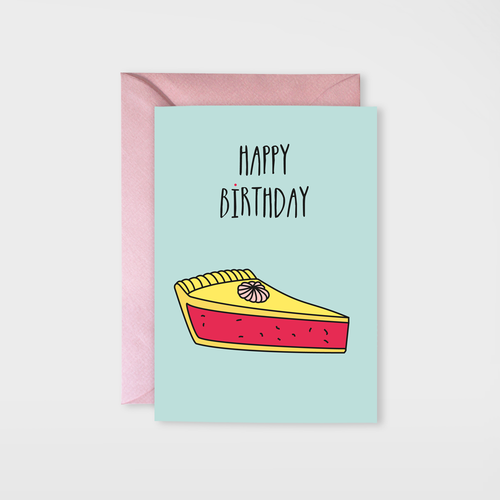 Happy Birthday, kuchenstück, Pop Art, Karte, Grußkarten. Grußkarte. online, kaufen, besondere, schöne, glückwunschkarten,Glüc