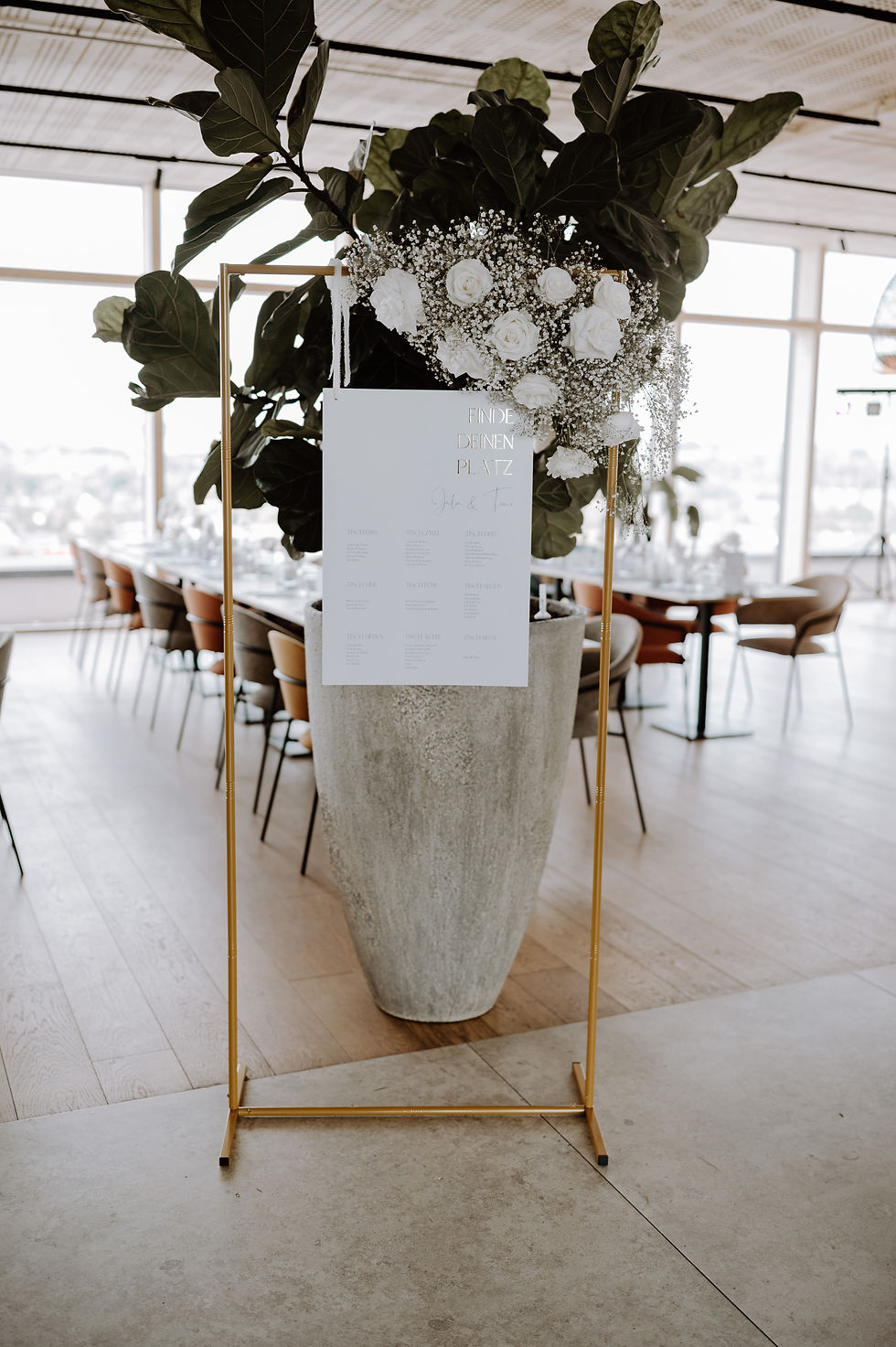 Modern, Hochzeit, stylisch, luxury, Florist, Tonwerk, Dorfen, Noah, Rooftop, heiraten, Hochzeit, wedding