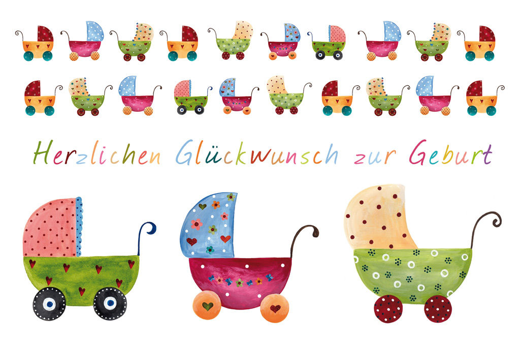 LUMA Karte Geburt Kinderwagen