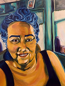 portrait, woman, kind