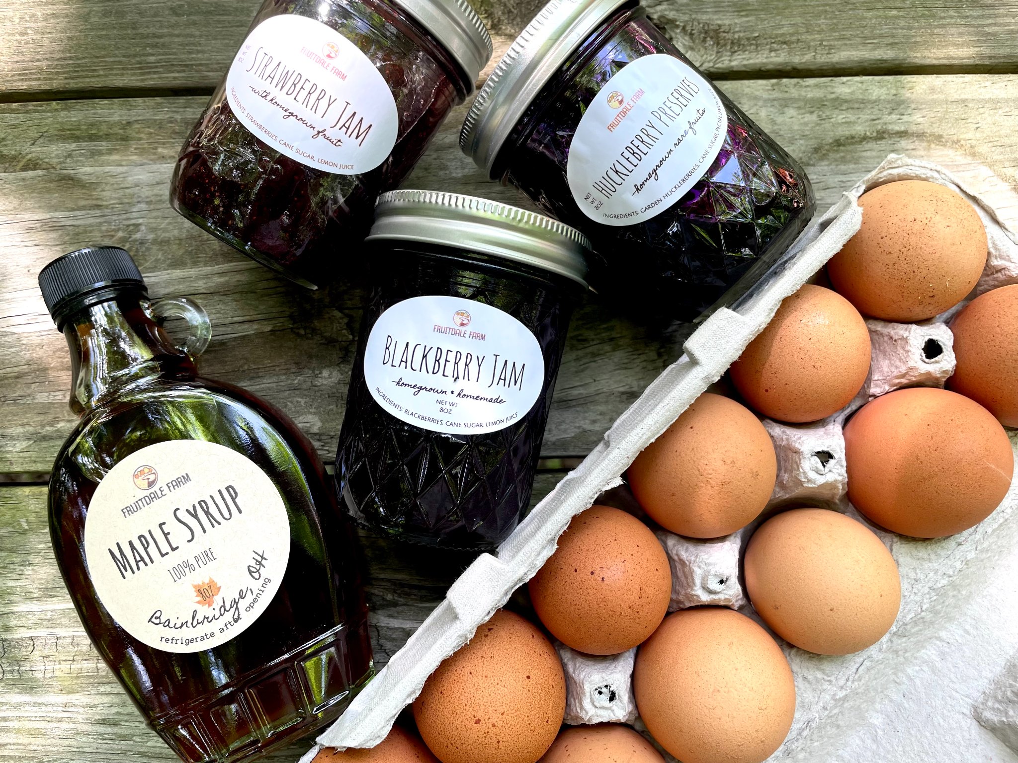 Arranged Food and Objects