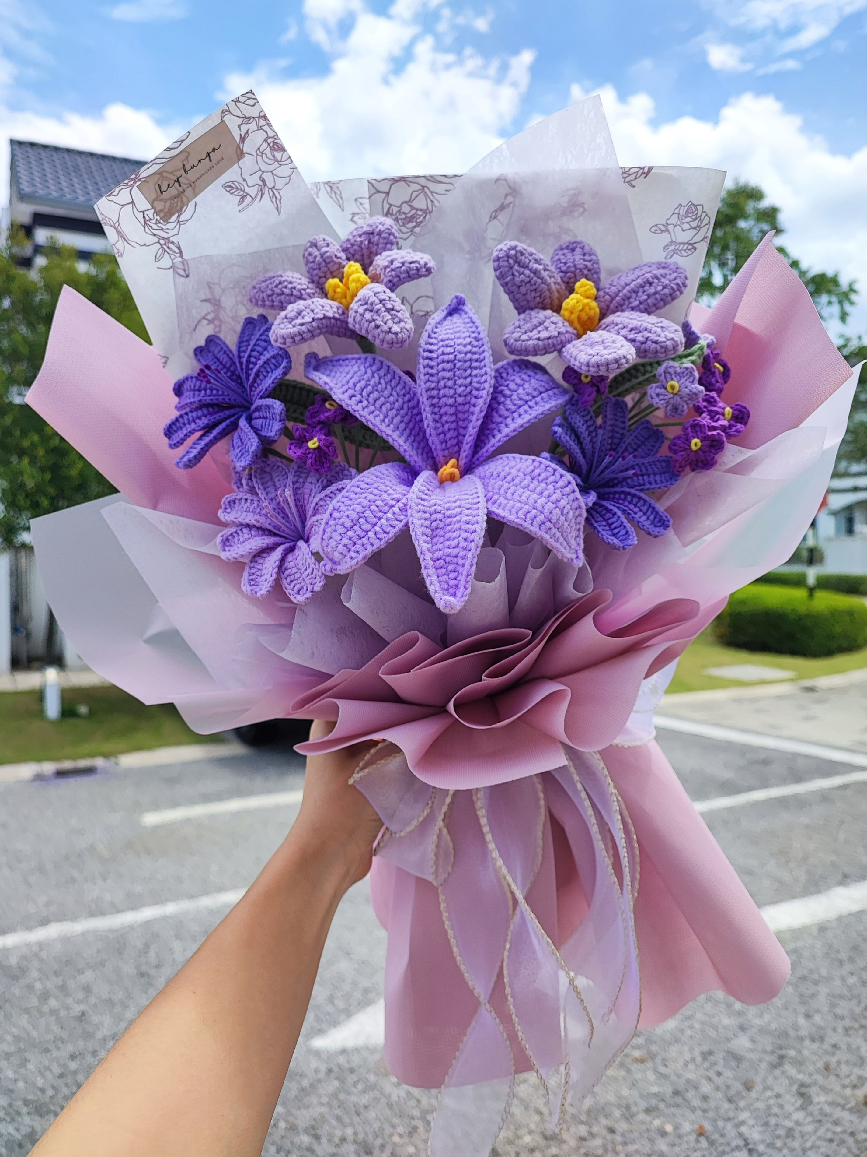 HBC03: Crochet Bouquet (Mixed flowers)