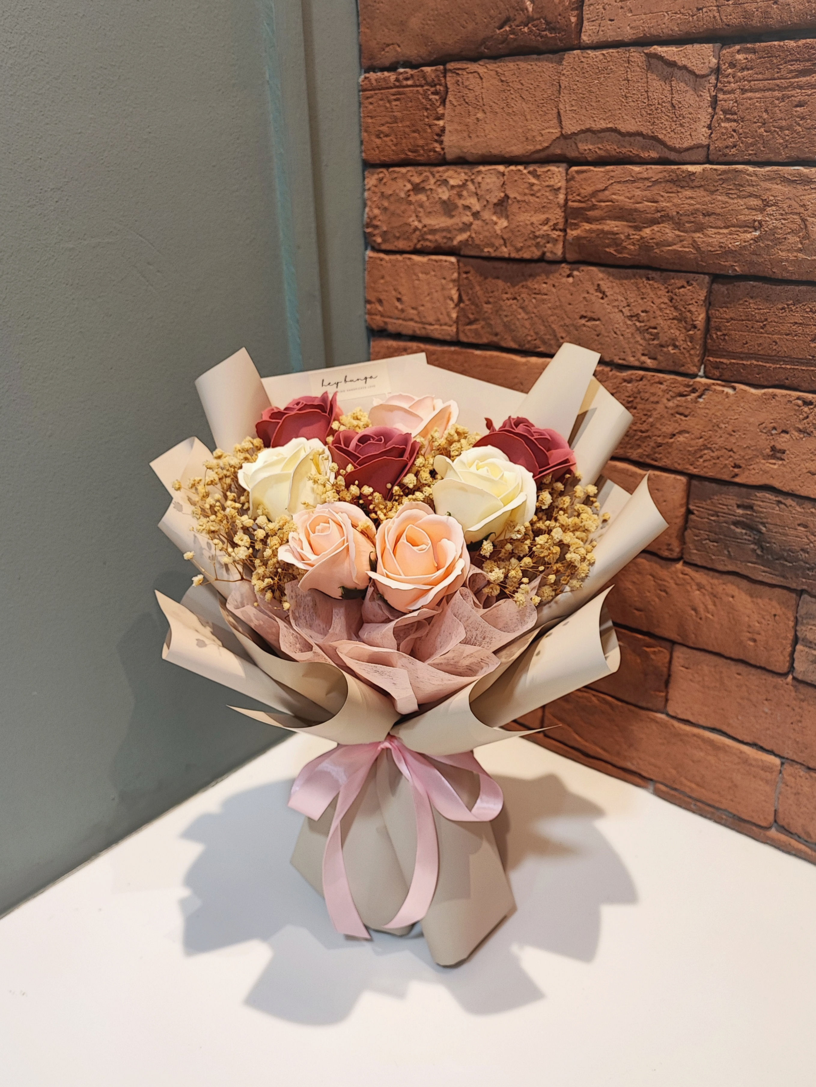 Flower Bouquet (Scented Soap Roses)