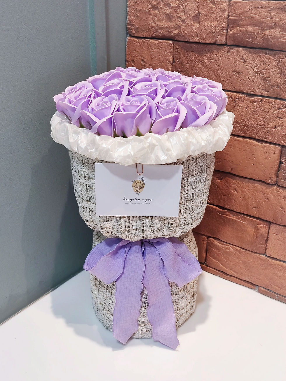 Chanel soap flower bouquet