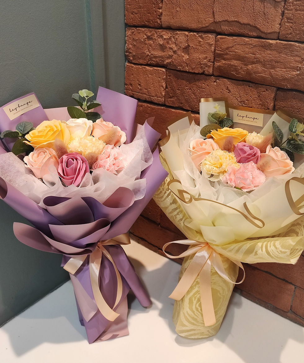 Flower Bouquet (Scented Soap Roses)