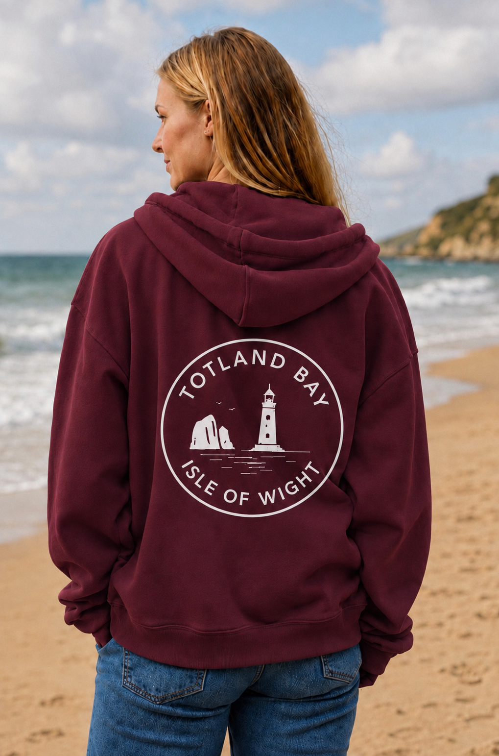 West Wight Collection Totland Bay Zip-through hoodie - Adult