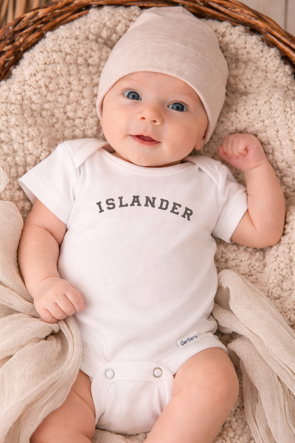 Islander baby vest