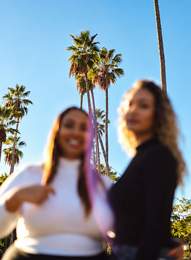 Blurred Friends Beneath California Palms.png
